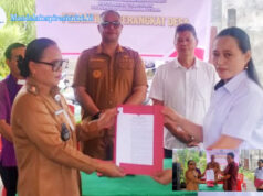 Dihadiri Camat Warbung, Yolanda Tendean Resmi Dilantik Kaur Perencanaan Desa Paniki Baru, Hukum Tua Lenda Ucapkan Selamat